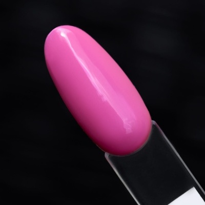 Mostrador de verniz rosa brilhante em base transparente