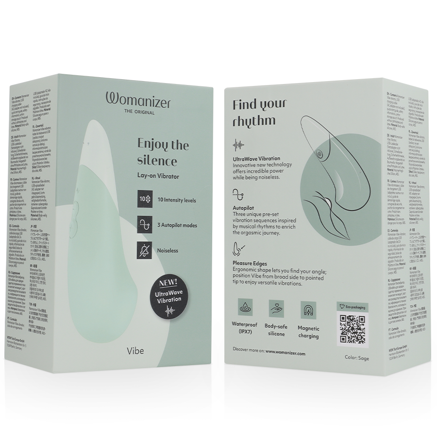 Womanizer Vibe – Vibrador Silencioso UltraWave Sálvia Womanizer Vibe – Vibrador Silencioso UltraWave Sálvia