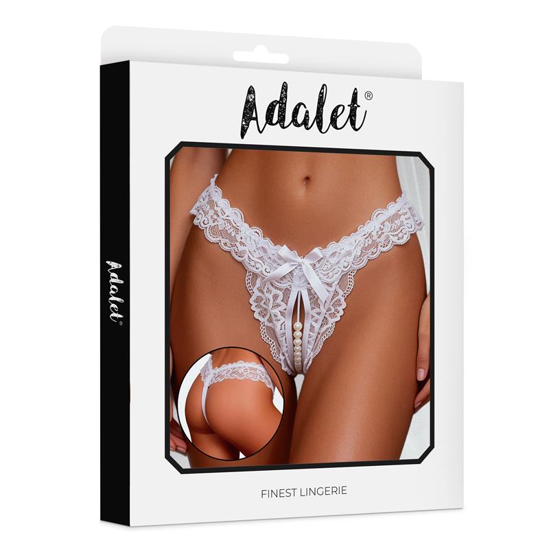 Tanga Juliette Branca com Pérolas Tanga Juliette Branca com Pérolas