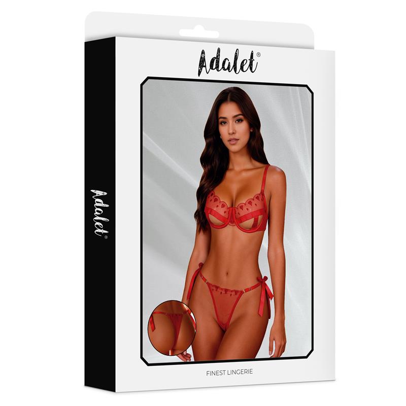 Conjunto de Tanga e Sutiã Vermelho Edwina da ADALET Conjunto de Tanga e Sutiã Vermelho Edwina da ADALET