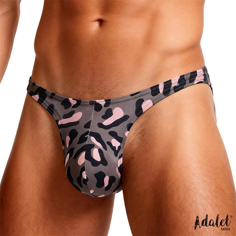 Adalet Man Tanga Low Rise Leopard para Homem Adalet Man Tanga Low Rise Leopard para Homem