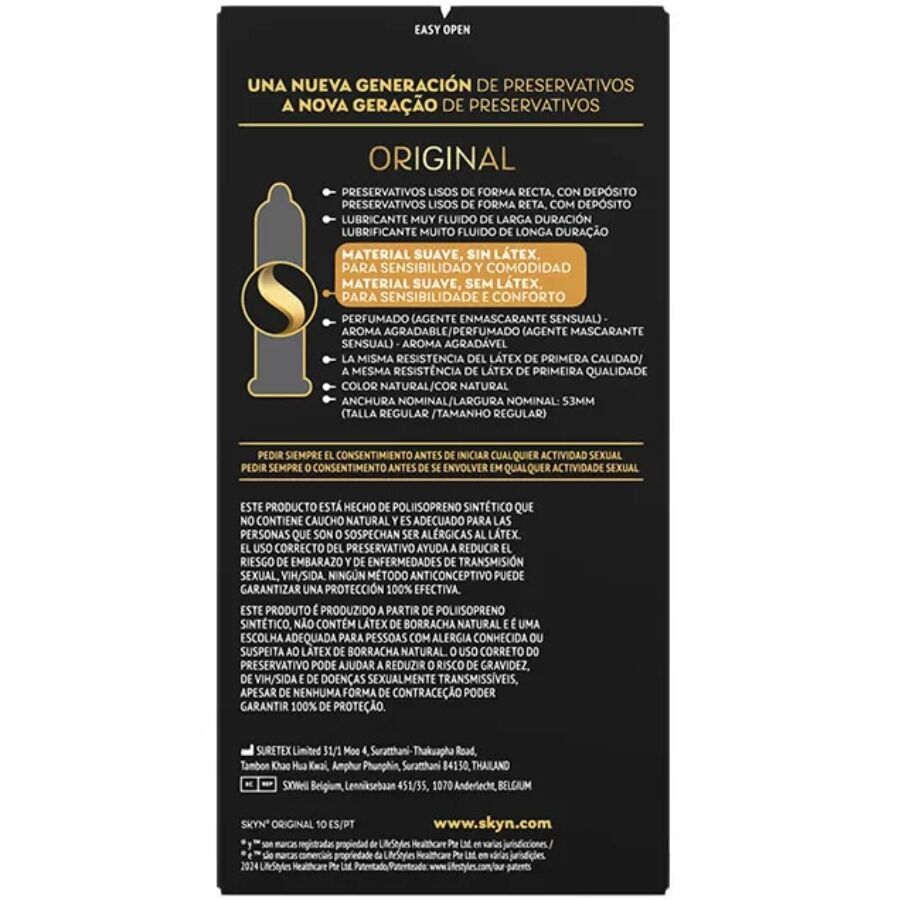 SKYN Original – Preservativos Sem Látex 10 Unidades SKYN Original – Preservativos Sem Látex 10 Unidades