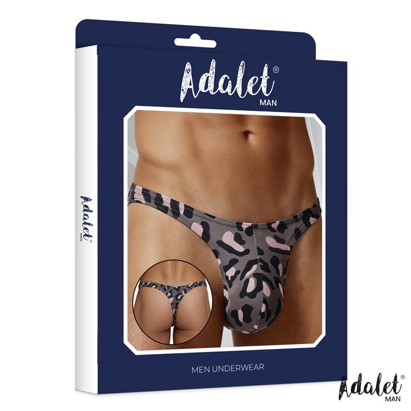 Adalet Man Tanga Low Rise Leopard para Homem Adalet Man Tanga Low Rise Leopard para Homem