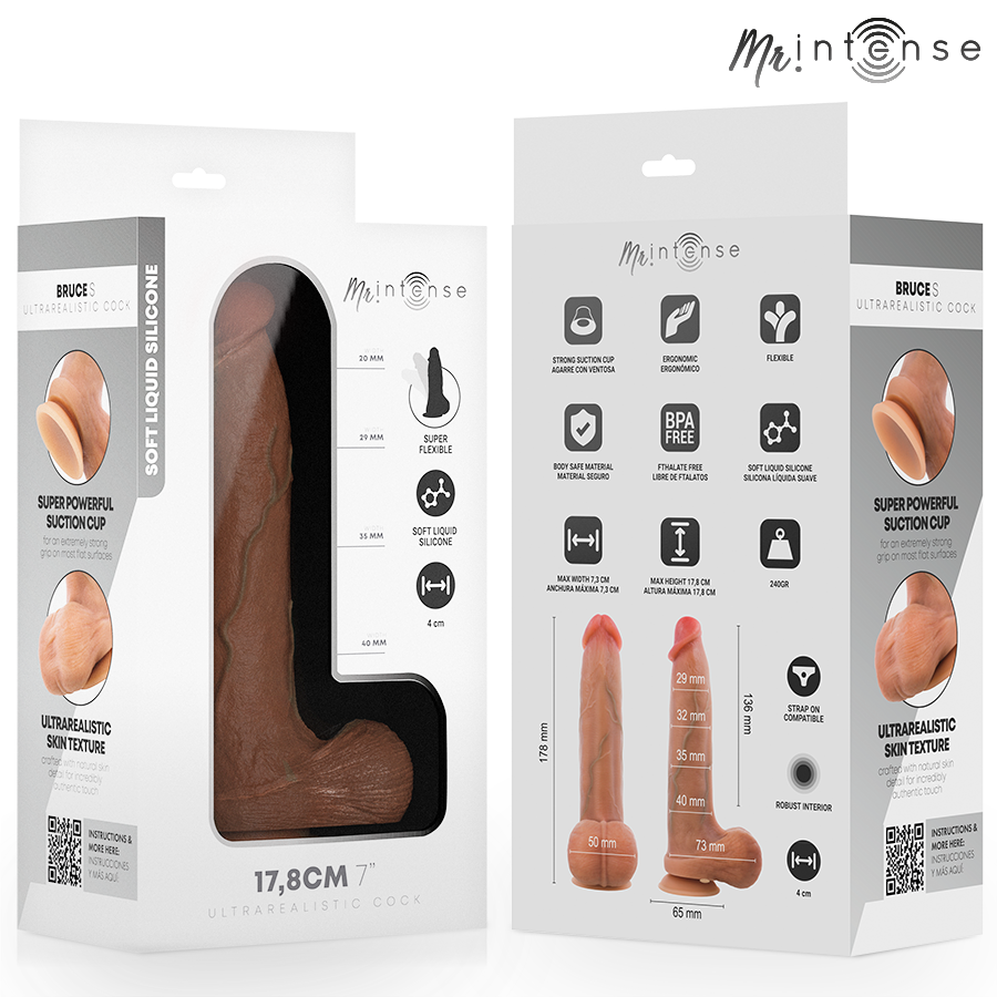 MR INTENSE Bruce S Dildo em Silicone 17,8 cm MR INTENSE Bruce S Dildo em Silicone 17,8 cm