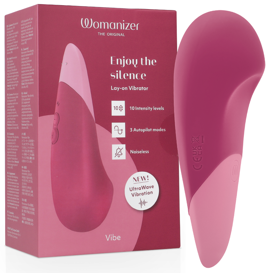 Womanizer Vibe – Vibrador Silencioso UltraWave Rosa Escuro Womanizer Vibe – Vibrador Silencioso UltraWave Rosa Escuro