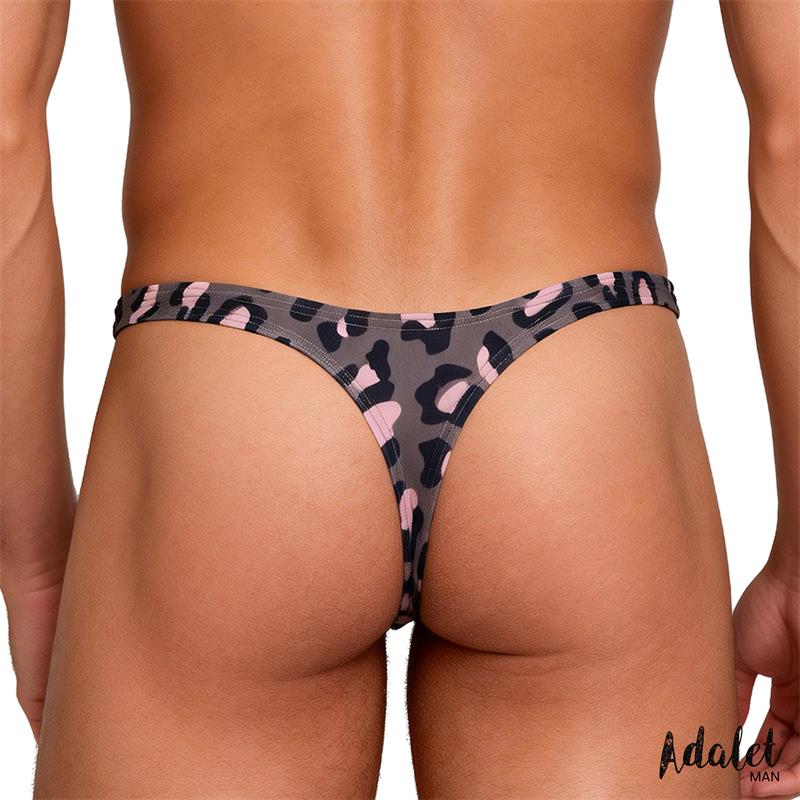 Adalet Man Tanga Low Rise Leopard para Homem Adalet Man Tanga Low Rise Leopard para Homem