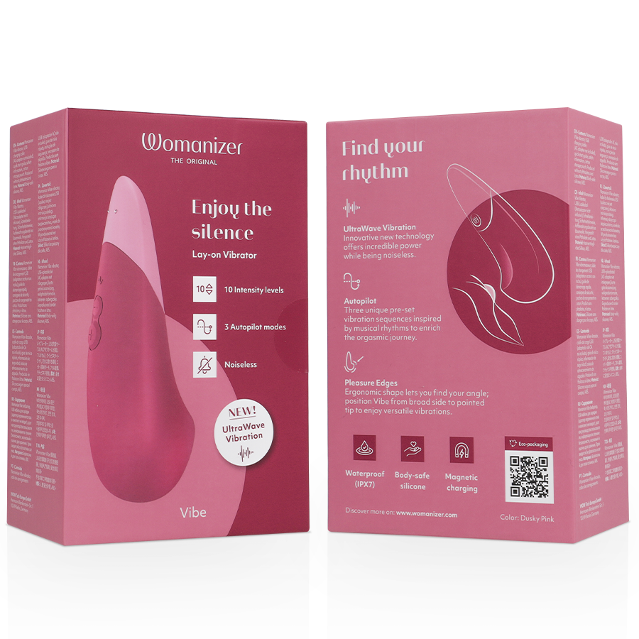 Womanizer Vibe – Vibrador Silencioso UltraWave Rosa Escuro Womanizer Vibe – Vibrador Silencioso UltraWave Rosa Escuro