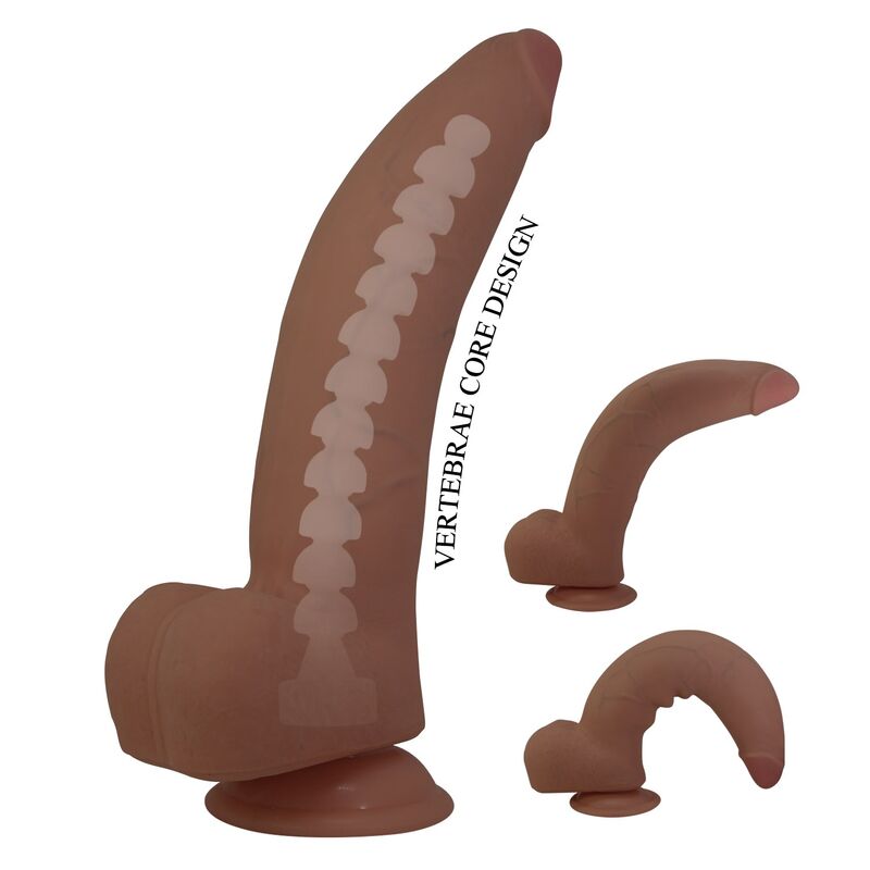 PRETTY LOVE - CUTHBERT DILDO FLEXÍVEL REALISTA 20 CM Ø 5 CM TPE MARROM PRETTY LOVE - CUTHBERT DILDO FLEXÍVEL REALISTA 20 CM Ø 5 CM TPE MARROM