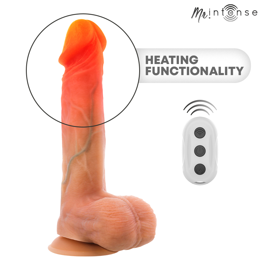 Vibrador Realista Logan MR Intense com Calor e Controlo Remoto Vibrador Realista Logan MR Intense com Calor e Controlo Remoto