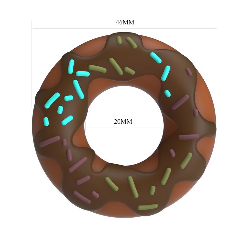 PRETTY LOVE - ANEL DE PÊNIS SUPER DONUT MARROM PRETTY LOVE - ANEL DE PÊNIS SUPER DONUT MARROM