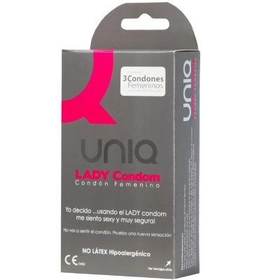 Preservativos Femininos Uniq - Lady sem Latex 3 Uni