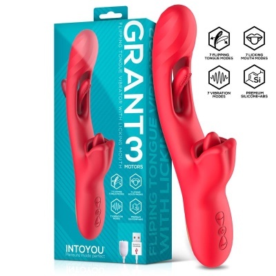Vibrador INTOYOU Grant com Língua 360º