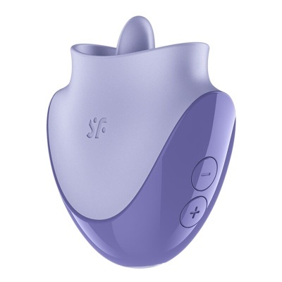 SATISFYER - TONGUE DANCER ESTIMULADOR CLITORIANO COM VIBRAÇÃO E PULSAÇÕES LILÁS