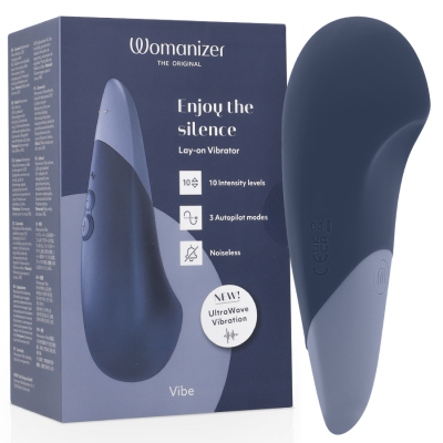 Womanizer Vibe – Vibrador Silencioso UltraWave Azul Escuro