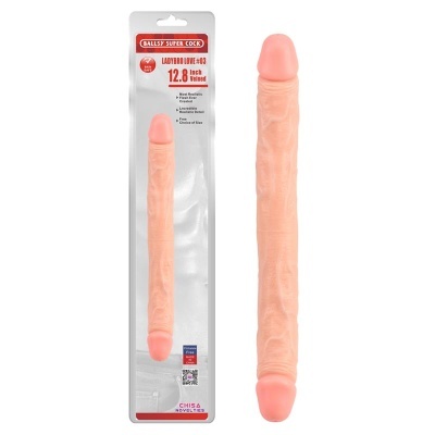 Dildo Duplo Realista PVC: Seguro, Livre de Ftalatos e Latex, 32,5cm x 3,5cm