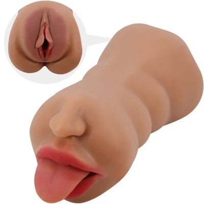 CRAZY BULL - Masturbador Masculino Boca e Vagina