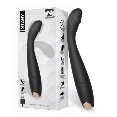 Vibrador de silicone flexível Staby - dobrável
