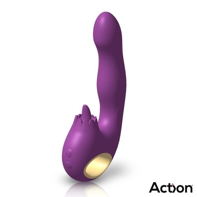 Vibrador TOKA com rotação 360º e língua estimulante