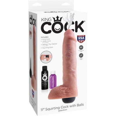 King Cock: Vibrador Realista com Ejaculação e 11 Polegadas