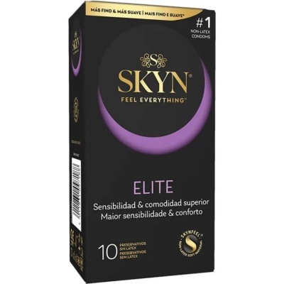 SKYN Elite – Preservativos Ultrafinos Sem Látex 10 Unidades
