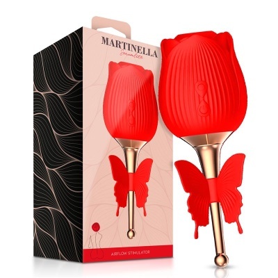 Estimulador Martinella Rosa com Borboleta Vibratória – Dupla Estimulação e Sensações Envolventes