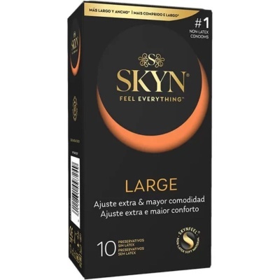 SKYN Large – Preservativos Grandes Sem Látex 56 mm | 10 Unidades