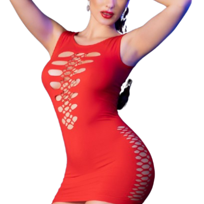 Lingerie Sexy Chilirose: Lingerie Elástica Vermelha