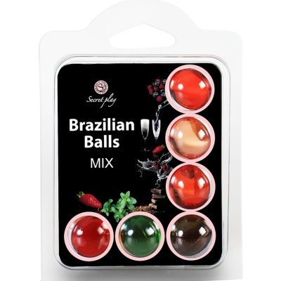 Bolas Brasileiras Lub Balls Multisabores 6x4g