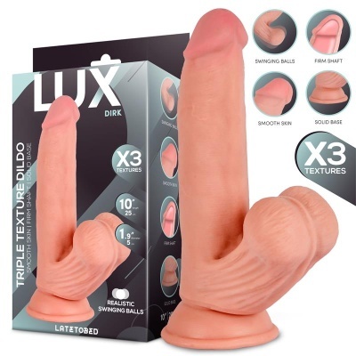 Dildo LUX Dirk com bolas oscilantes de 10"