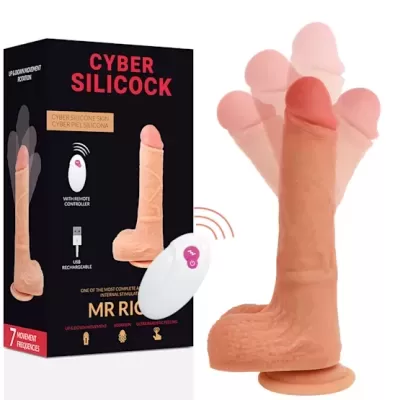 Cyber Silicock: Vibrador Realista Prazer e Intimidade com Comando