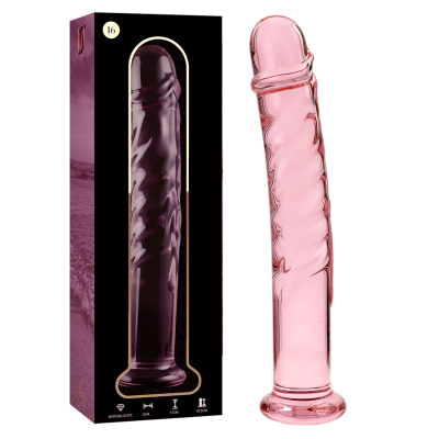 NEBULA SERIES - MODELO 16 DILDO VIDRO ROSA 18.5 CM