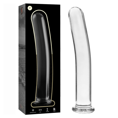 NEBULA SERIES - MODELO 17 DILDO VIDRO TRANSPARENTE 18.5 CM -O- 3 CM