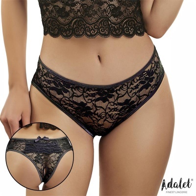 Tanga Preta em Renda Floral: Sedução e Conforto Irresistíveis!