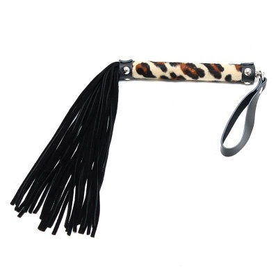 BONDAGE PLAY Play Flogger 35 cm Leopardo