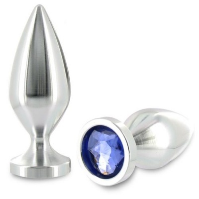 Plug Anal com Cristal Azul
