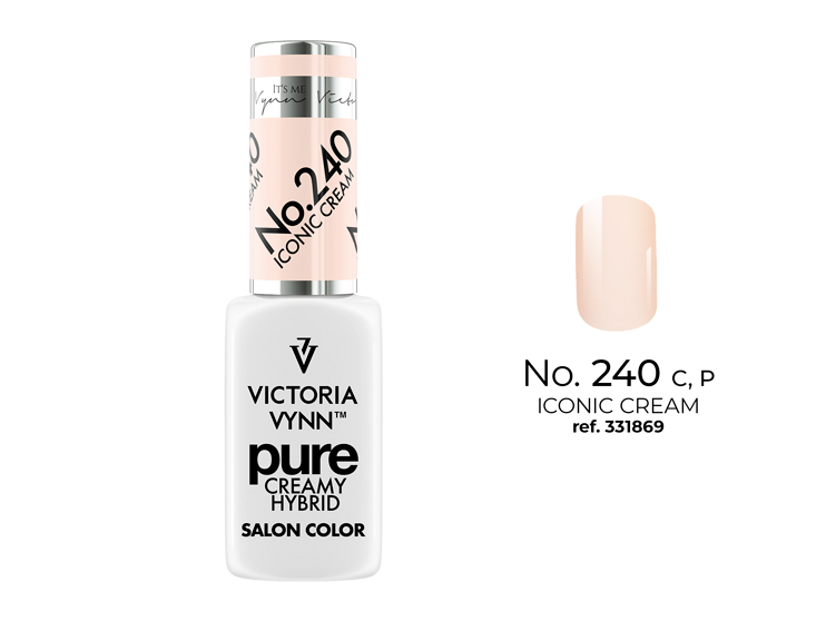 Verniz Victoria Vynn Pure Creamy Hybrid No. 240 Iconic Cream