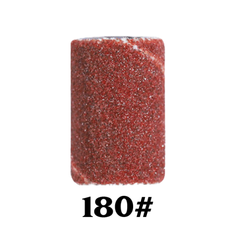 Rolo de lixa vermelho com textura granulada