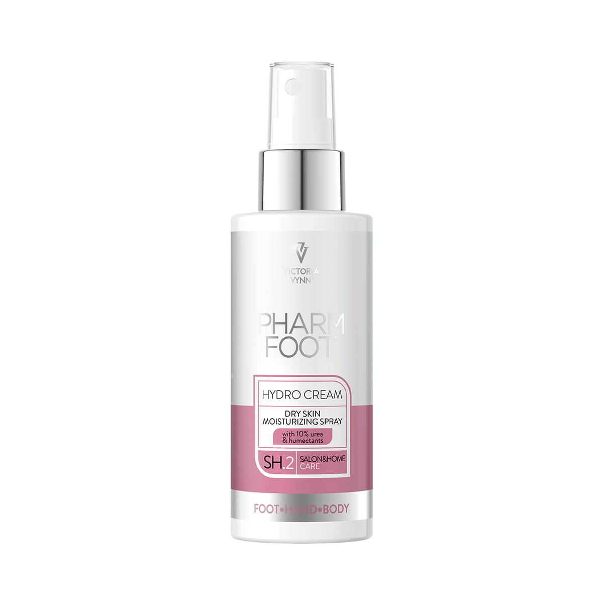 Pharm Foot - Hydro Cream - 150 ml Frasco branco com creme hidratante Pharm Foot Hydro Cream e tampa spray