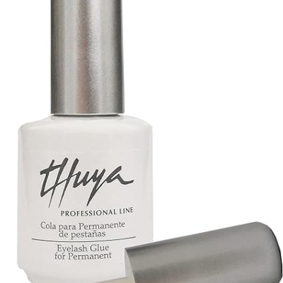Frasco de cola para permanente de pestanas Thuya Professional Line com pincel aplicador