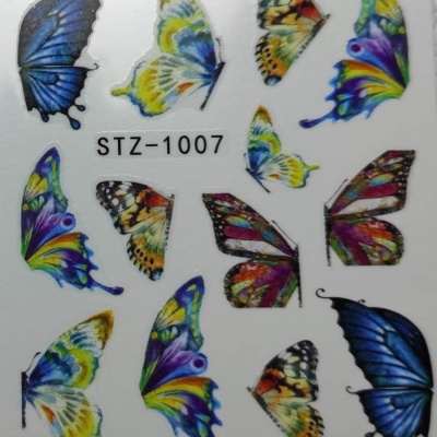 Adesivos coloridos de borboletas com código STZ-1007