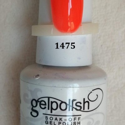 Frasco de verniz gel vermelho fluorescente Gelpolish 15ml com número 1475