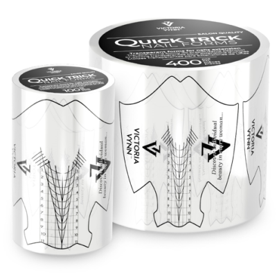 Rolos de autocolantes transparentes para unhas Victoria Vynn com texto e números