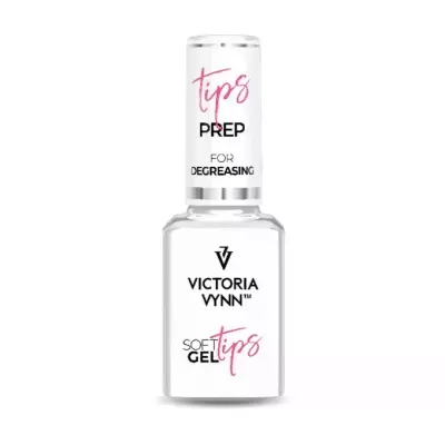 Frasco de produto para unhas Victoria Vynn branco com texto em preto e rosa
