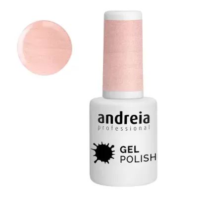 Verniz gel rosa claro da marca Andreia Professional
