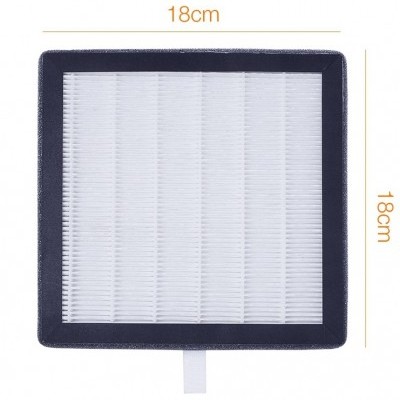 Filtro quadrado preto e branco de 18cm por 18cm