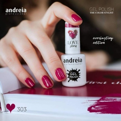 Verniz gel rosa da Andreia Professional edição Love Story everlasting