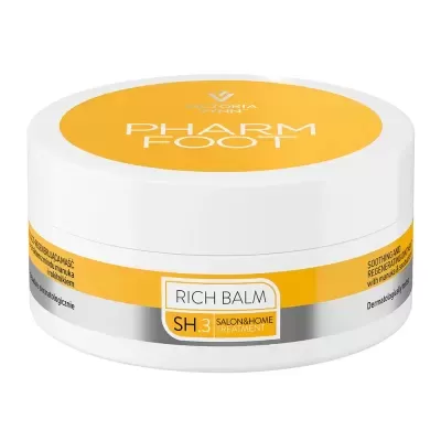 Frasco branco com tampa amarela de creme Pharm Room Rich Balm SH 3