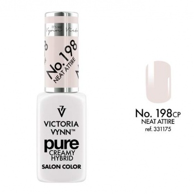 Frasco de verniz de unhas Victoria Vynn Pure Creamy Hybrid com referência e cor mostrada