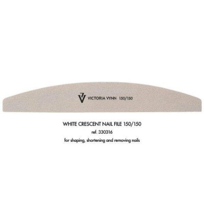 Lima de unhas branca VICTORIA VYNN 150/150 com texto explicativo