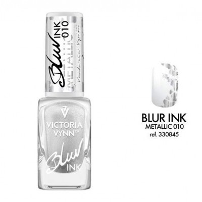 Esmalte de unhas metálico prata Victoria Vynn Blur Ink 010